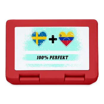 Venezuela et Suède 100% parfait / cadeau - Boîte à goûter - rouge - Devant