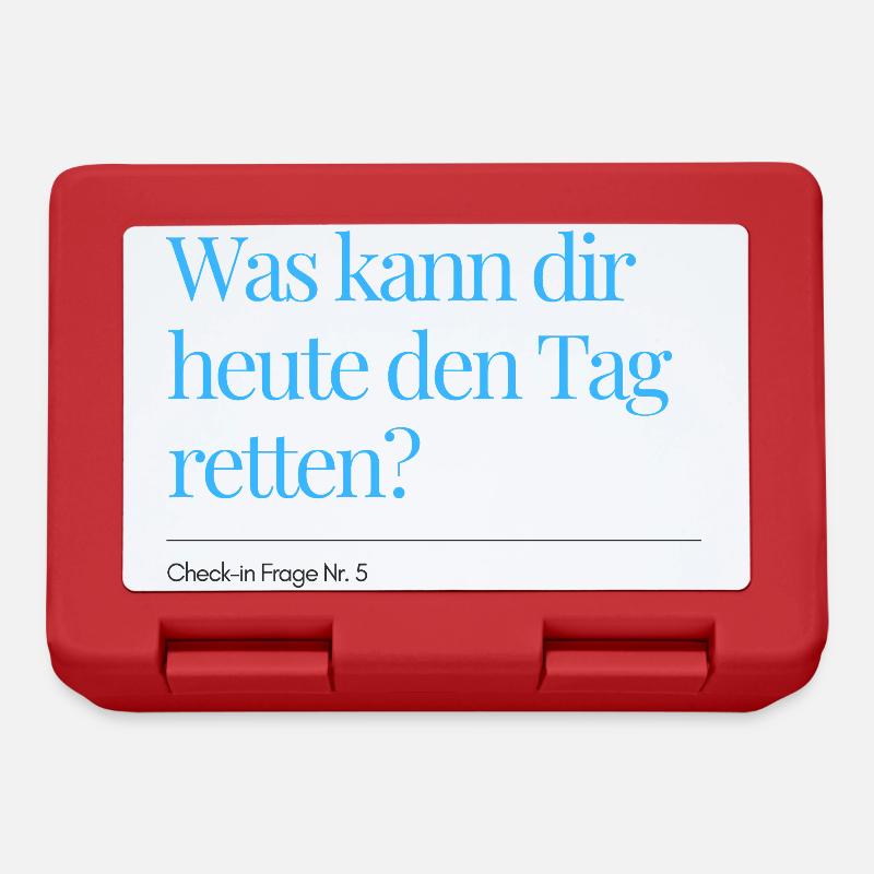 Check-in Frage Nr. 5 - Brotdose - Rot