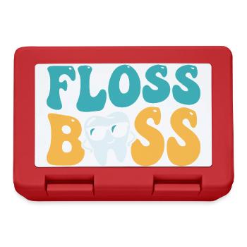 Assistant dentaire dentaire Floss - Boîte à goûter - rouge - Devant