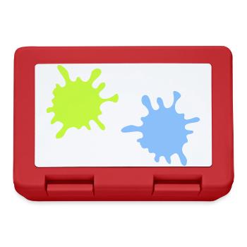 Neon Spritzer Splatter - Brotdose - Rot - Vorne
