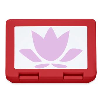 Lotus Flower Lotus Flower Violet Flower Flower Yoga - Lunchbox - red - Front