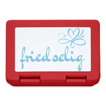 peaceful - vocabulary - forgotten words - Lunchbox - red - Front