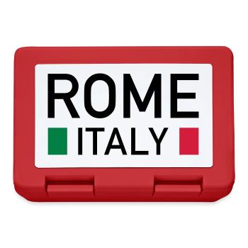 Rome, Italy (two squares) - Lunchbox - red - Front