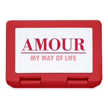 Amour, my way of life (line) - Lunchbox - red - Front
