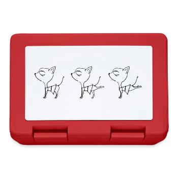 Chihuahua Dog Fitness - Lunchbox - red - Front