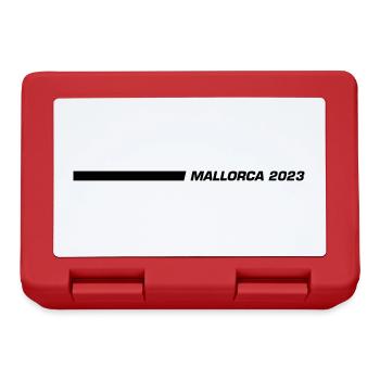 Mallorca 2023 Linie - Brotdose - Rot - Vorne