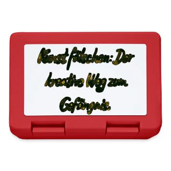 Der kreative Weg... - Brotdose - Rot - Vorne