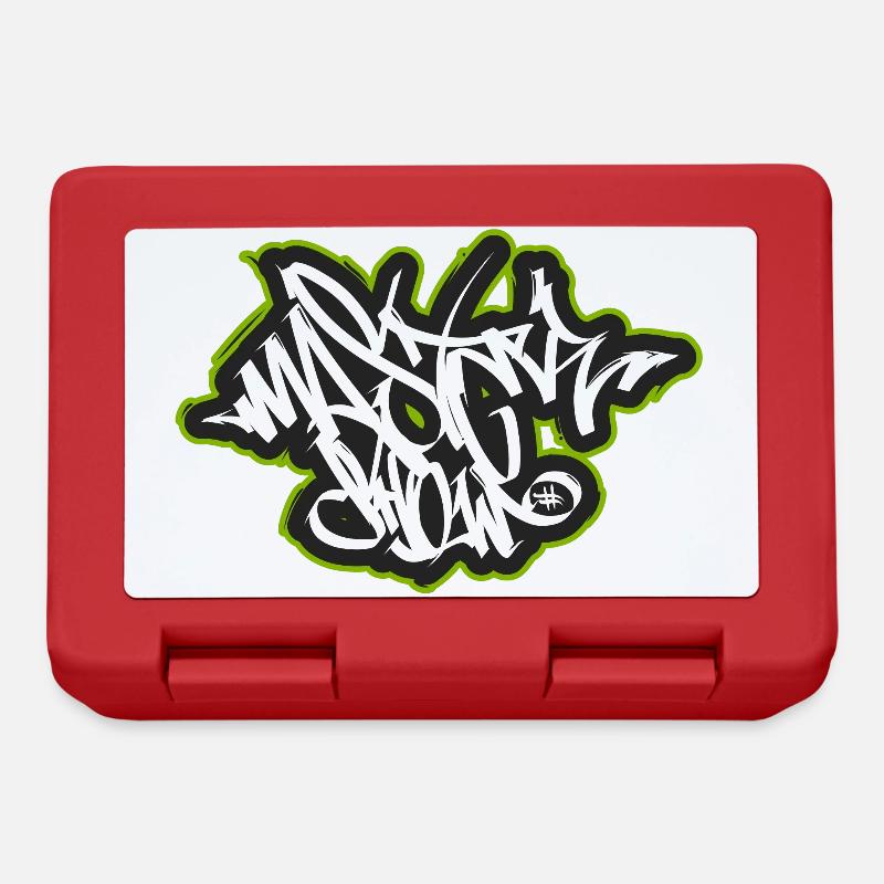 Marquage de graffitis - Boîte à goûter - rouge