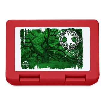 oak with green tree of life - Lunchbox - red - Front
