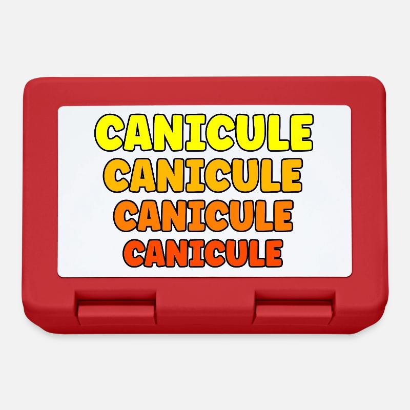 Canicule chaleur extrême - Boîte à goûter - rouge