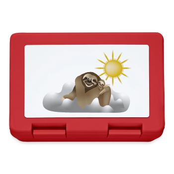 Nuages paresseux - Boîte à goûter - rouge - Devant