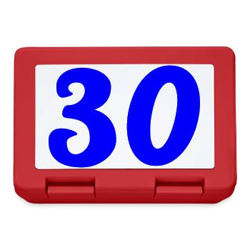 30. 30 YEARS. 30th ANNIVERSARY. 30 YEARS ANNIVERSARY. - Lunchbox - red - Front
