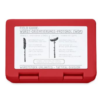 Wurstorientierungsprotokoll Graphic - Brotdose - Rot - Vorne