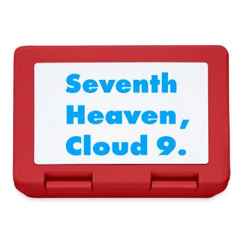 AU SEPTIÈME CIEL, SUR UN NUAGE 9 - Boîte à goûter - rouge - Devant