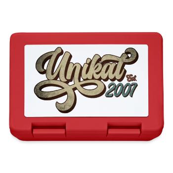 Unikat Est. 2007 - Geburtstag Geschenk - Brotdose - Rot - Vorne