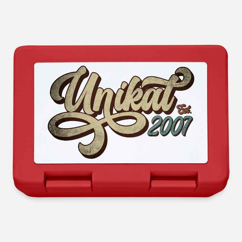 Unikat Est. 2007 - Geburtstag Geschenk - Brotdose - Rot