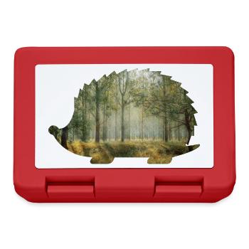 wald 9 igel mit wald - Brotdose - Rot - Vorne
