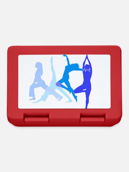 turnierin, yoga,sport,übungen,tänzerin,gymnastik,b - Brotdose - Rot