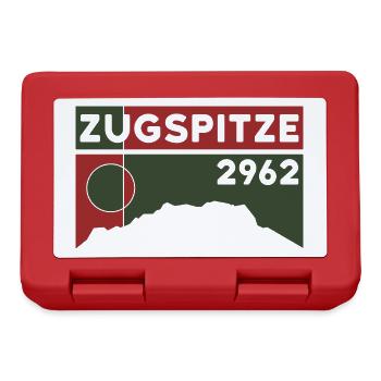 Zugspitze 2962 Mountain Altitude Hiking Hike Train - Lunchbox - red - Front