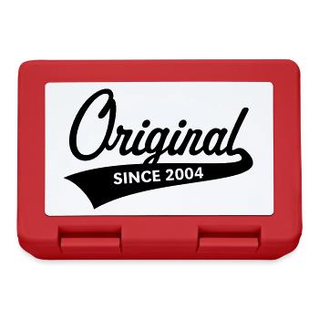Original Since 2004 (Geburtsjahr, Geburtstag / B) - Brotdose - Rot - Vorne