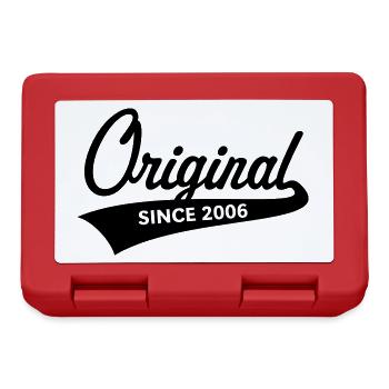 Original Since 2006 (Geburtsjahr, Geburtstag / B) - Brotdose - Rot - Vorne