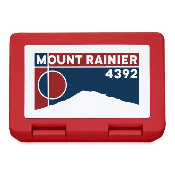 Mount Rainier Wandern Besteigung Andenken Geschenk - Brotdose - Rot - Vorne