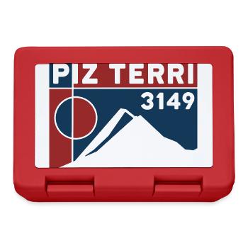 Piz Terri Adula Alpen Schweiz Bergtour Souvenir - Brotdose - Rot - Vorne