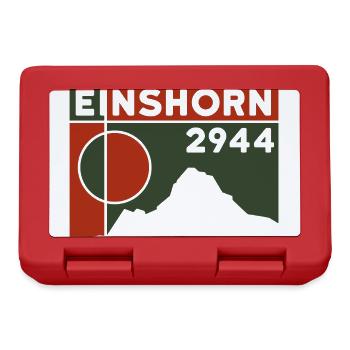 Einshorn Tour Wanderung Wandern Skitour Souvenir - Brotdose - Rot - Vorne