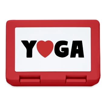 YOGA Cœur Asana Amour - Boîte à goûter - rouge - Devant
