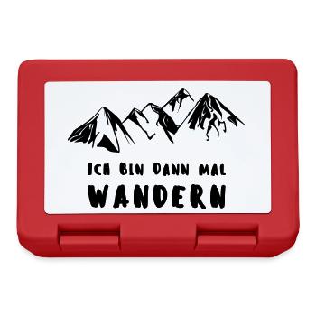 ICH BIN DANN MAL WANDERN - Brotdose - Rot - Vorne