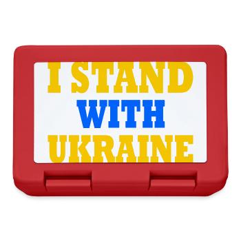 I stand with ukraine - Boîte à goûter - rouge - Devant