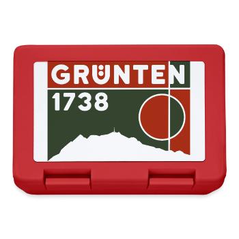 Grünten Grüntensee Wanderung Ski WInter Andenken - Brotdose - Rot - Vorne
