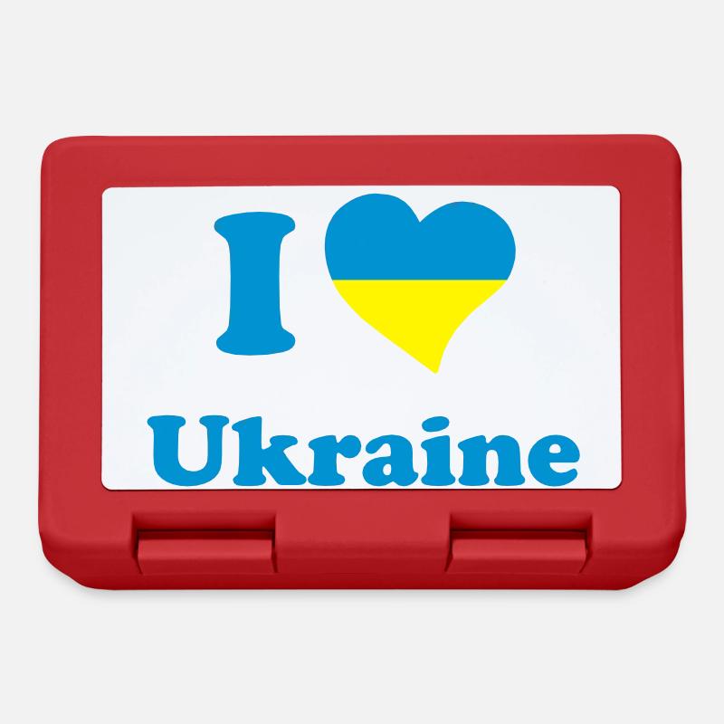 I love Ukraine - J'aime l'Ukraine - Boîte à goûter - rouge