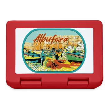Albufeira Fishermen's Beach, praia dos pescadores - Lunchbox - red - Front