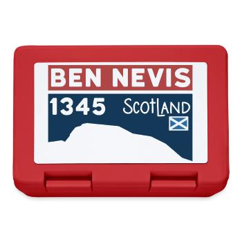 Ben Nevis Munro Bagging Scotland Keepsake - Lunchbox - red - Front