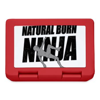 Natural Born Ninja - Brotdose - Rot - Vorne
