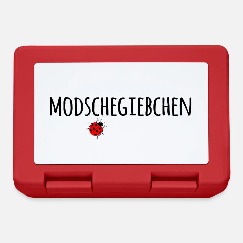 sächsisch Sachsen sächsischer Dialekt Marienkäfer - Brotdose - Rot