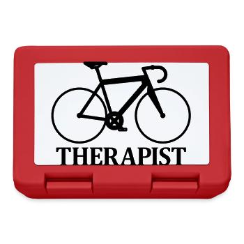 Rennrad Triathlon Fahrrad Geschenk Radfahrer retro - Brotdose - Rot - Vorne