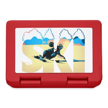 Ski Pop Art Côte - Boîte à goûter - rouge - Devant