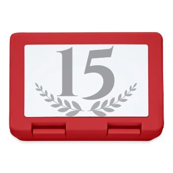 15 - Boîte à goûter - rouge - Devant