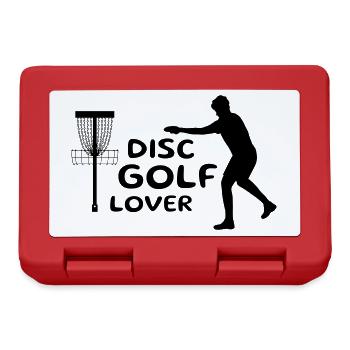 Disc Golf Lover Design Cadeau - Boîte à goûter - rouge - Devant