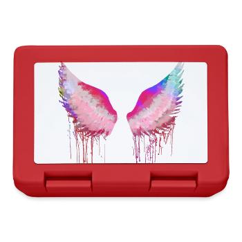 Wings,angelwings, angel wings,colorful - Lunchbox - red - Front