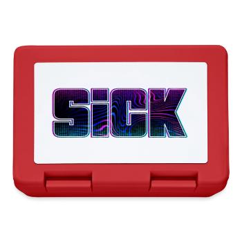 Sick sick SICK Design - Brotdose - Rot - Vorne