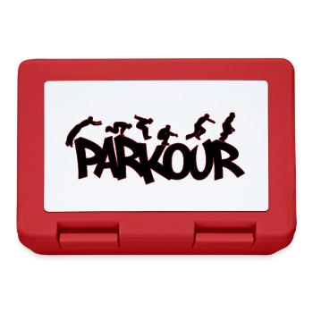 Parkour Freerunning Traceur | Farben änderbar - Brotdose - Rot - Vorne