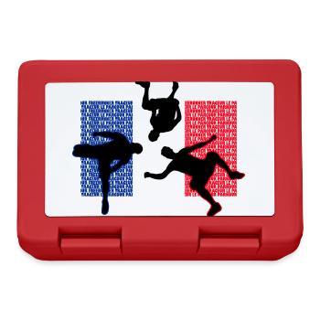 Parkour France | Parkour Frankreich - Brotdose - Rot - Vorne