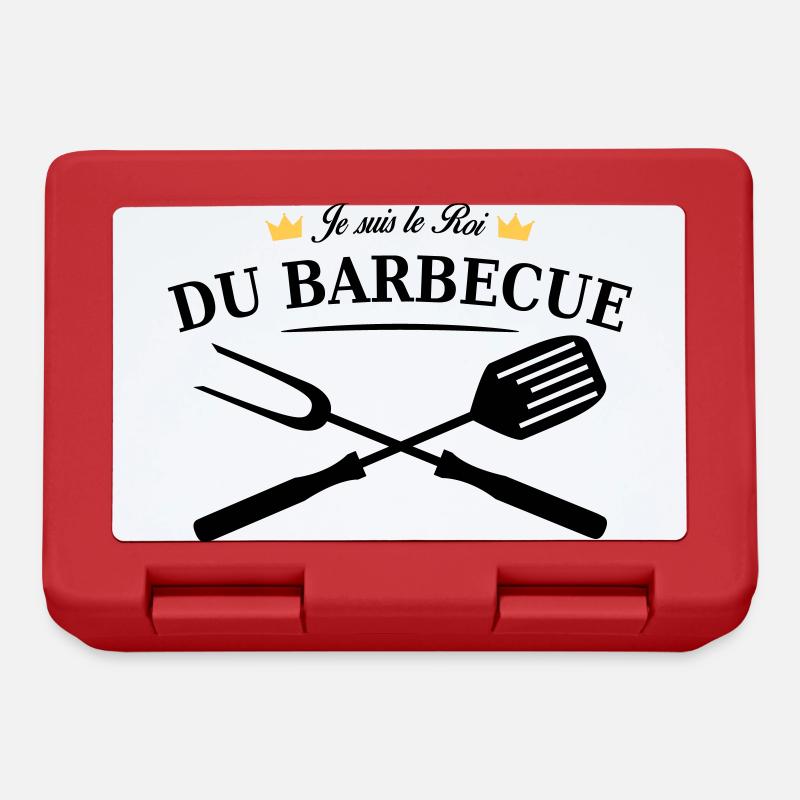 roi du barbecue - Boîte à goûter - rouge