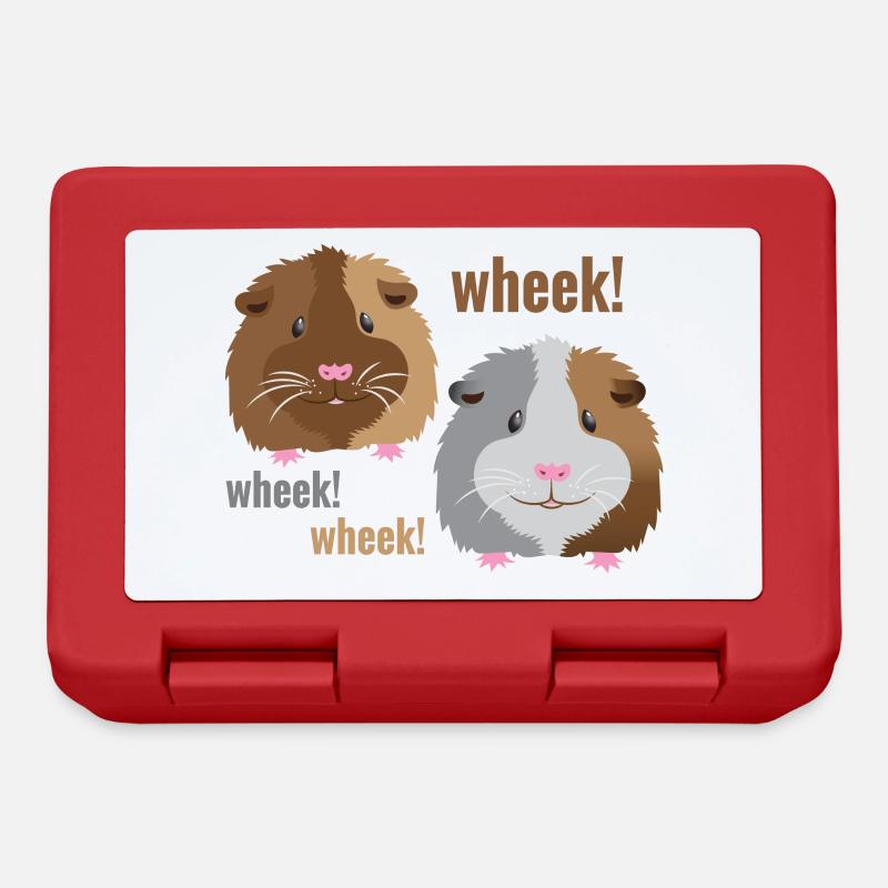 wheek wheek wheek meerschweinchen! - Brotdose - Rot