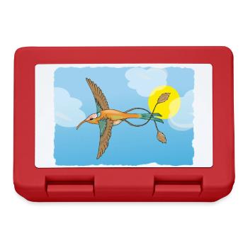 The hummingbird - Lunchbox - red - Front