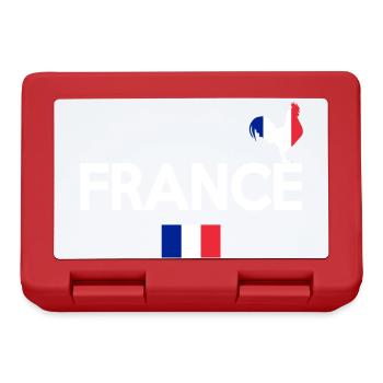 Coq Tricolore Illustration pour Passionnés - Boîte à goûter - rouge - Devant