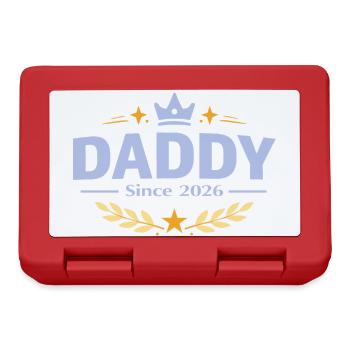 Daddy Since 2026 – Proud Dad Design - Lunchbox - red - Front
